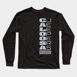 Silver Vertical Logo Long Sleeve T-Shirt